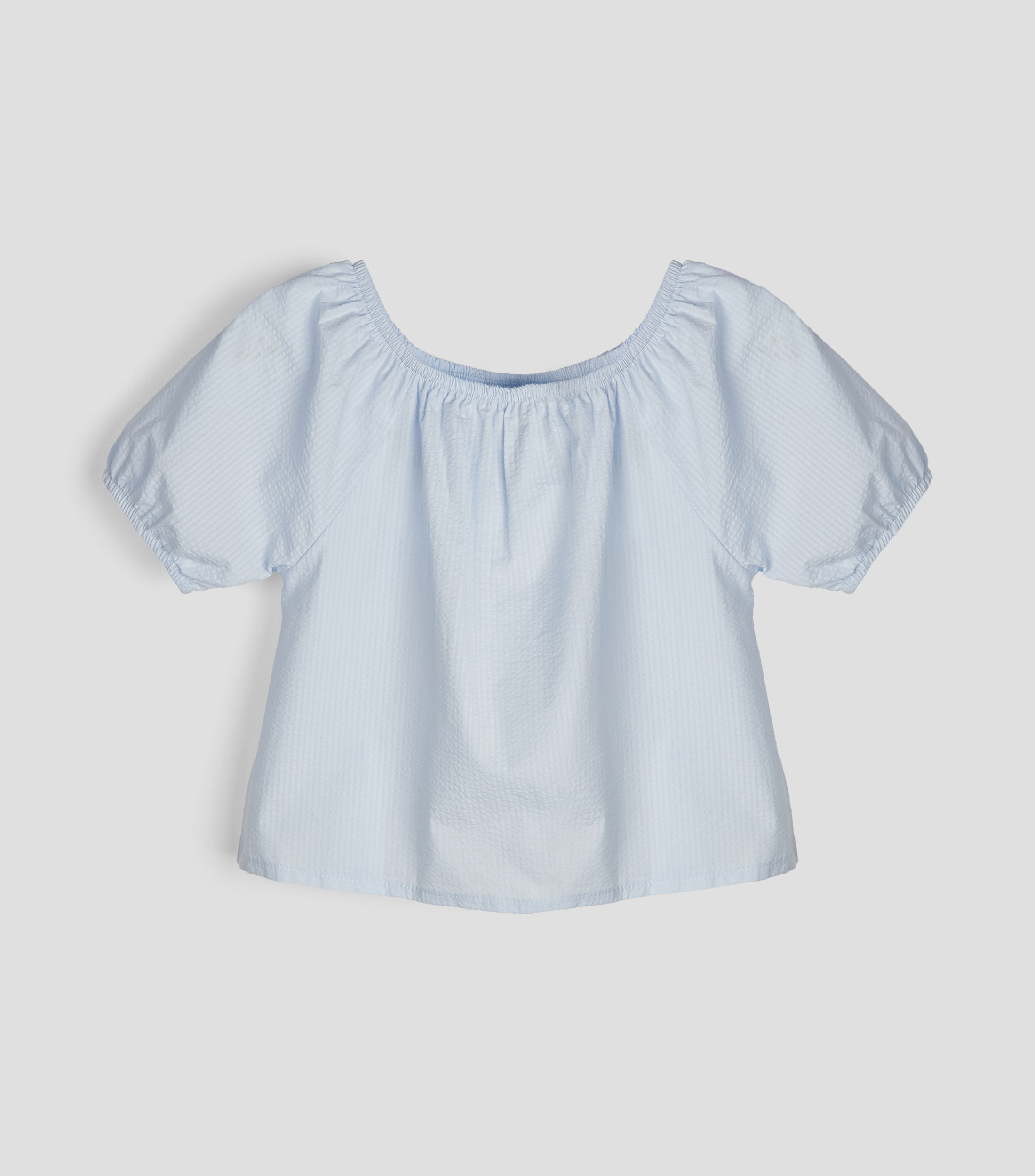 Blusa sólida manga corta Niña